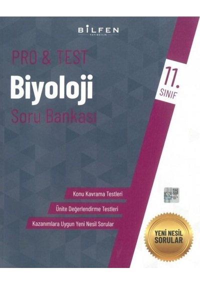 11.Sınıf Pro&Test Biyoloji Soru Bankası -  Bilfen Yayınları