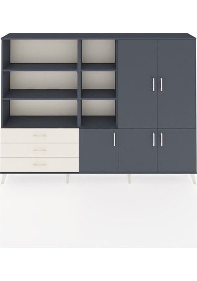 Arges Dolap 11 Raflı 3 Çekmeceli 5 Kapaklı 220x30x163 Antrasit-an Antrasit-antrasit/aytaşı Arges Dolap 11 Raflı 3 Çekmeceli 5 Kapaklı 220x30x163 Antrasit-an Antrasit-antrasit/aytaşı