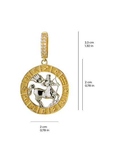 Yay Burç Altın Charm 2,82 Gr-6490