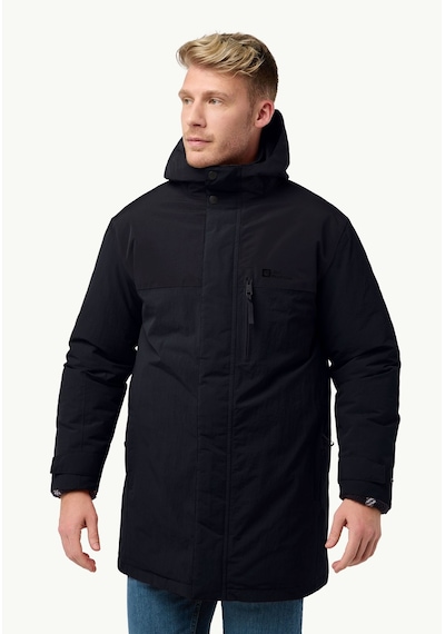 Jack Wolfskin Gletschersee Parka M Erkek Intense R Siyah