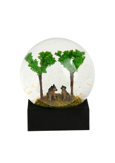 Lucky Art Ayaklı Yeşil Ağaç Figürlü Küre