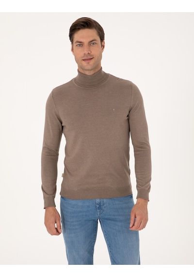 Pierre Cardin Erkek Vizon Kazak /triko 50314202-vr174 Vizon