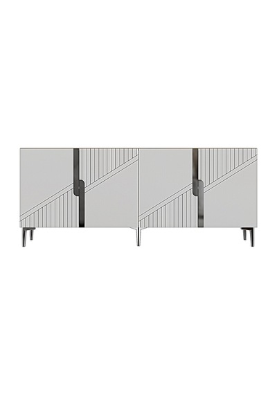 Ka1828dbs Evva Konsol Ve Tv Sehpası Safirmeşe-beyaz-sılver 180cm Safirmeşe - Beyaz - Gümüş