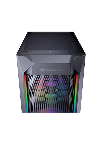 Cougar 650w 80+ Mx410 Mesh-g Cgr-5vm6b-mesh-g-rgb Gamıng Mıd-tower Pc Kasası