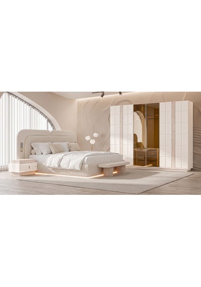 Loft Mdf Bazalı Yatak Odası Takımı