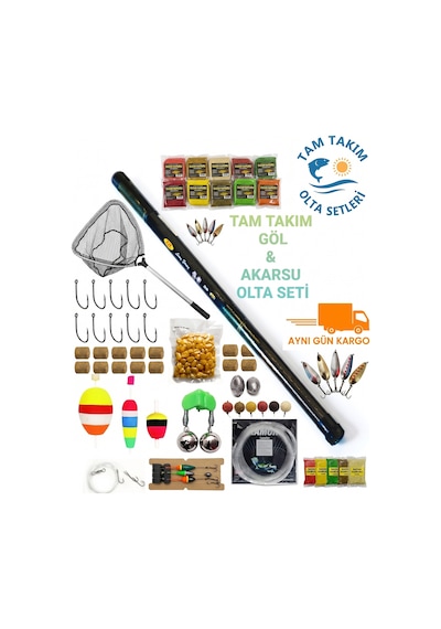 Premium Full Set Göl Ve Akarsu İçin Göl Kamışı Seti 5 Metre