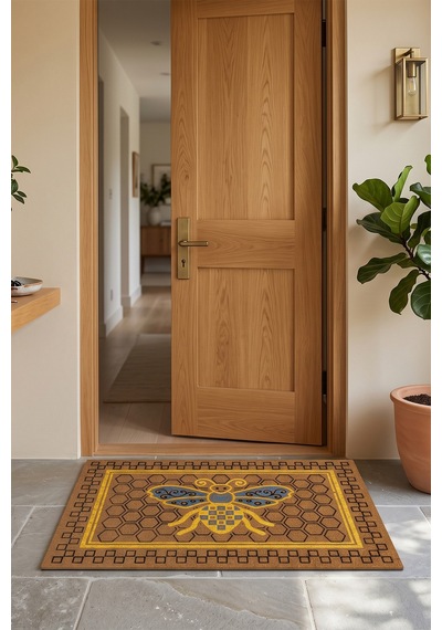 Villadia Home Textile Kapı Önü Paspası Kaymaz Taban Dekoratif Paspas Ev Giriş Antre İç Ve Dış Mekan Paspası 45x70 Cm 19ypycoco