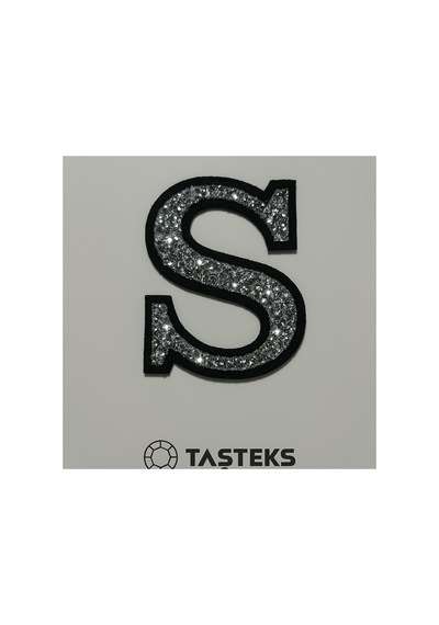 Taşlı Ütülenebilen Veya Sticker Olarak Kullanılabilen 6cm S Harfi