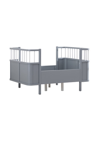 Siesta Büyüyen Beşik 90 x 130 CM - Gri + 1 Comfort Yatak Gri