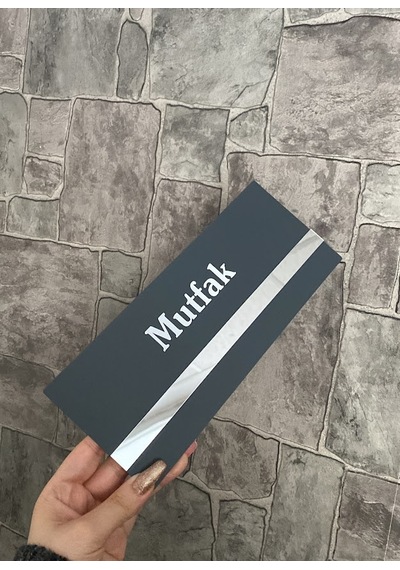 Soft Seri Minimal Pleksi Mutfak Kapı İsimliği