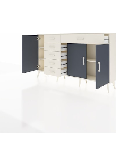 Arges Konsol 3 Raflı 6 Çekmeceli 3 Kapaklı 176x30x99 Aytaşı-antrasit/aytaşı Antrasıt/aytası - Aytası Arges Konsol 3 Raflı 6 Çekmeceli 3 Kapaklı 176x30x99 Aytaşı-antrasit/aytaşı Antrasıt/aytası - Aytası