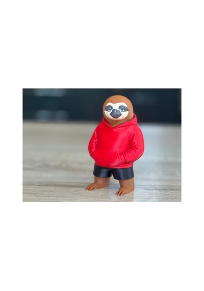 Kapüşonlı Tembel Hayvan Figürü 10cm