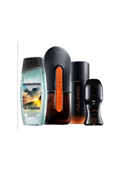Avon Full Speed Erkek Parfüm Seti EDT 75 ML 4'lü