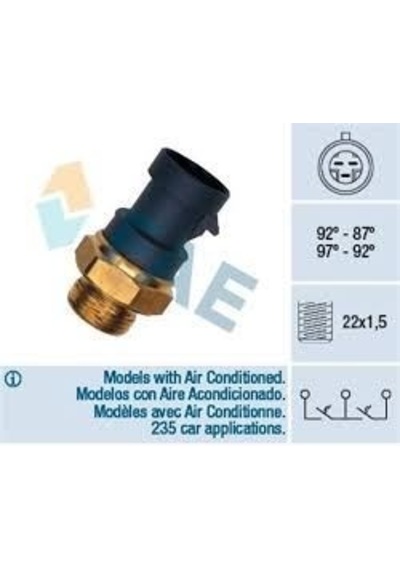 FAE 37910 Fan Müşürü Palio Tempra SLX Uno Marea 3 Fişli