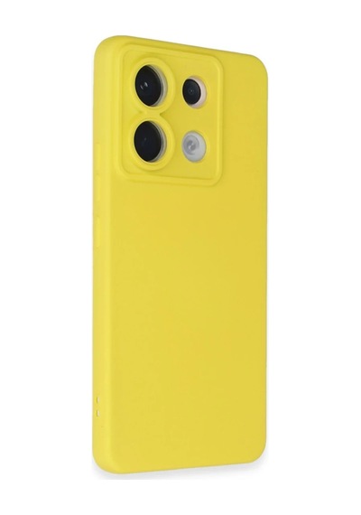 Xiaomi Redmi Note 13 Pro 5g Kılıf Nano İçi Kadife Silikon - Sarı 0.2M-Çok Renkli