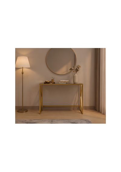 Familieconcept Melisa Serisi Gold Lüks Dresuar - 4mm Füme Temperli Camlı - 100x80x30 Cm Altın Familieconcept Melisa Serisi Gold Lüks Dresuar - 4mm Füme Temperli Camlı - 100x80x30 Cm Altın