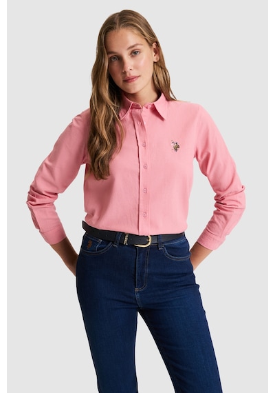 U.s. Polo Assn. Kadın Pembe Gömlek Basic 50320204-vr041