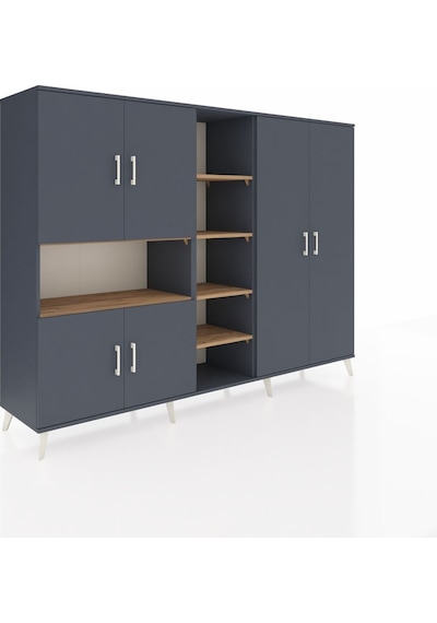 Hyperion Dolap 13 Raflı 6 Kapaklı 220x44x163 Antrasit-antrasit/ça Antrasit-antrasit/çam Hyperion Dolap 13 Raflı 6 Kapaklı 220x44x163 Antrasit-antrasit/ça Antrasit-antrasit/çam
