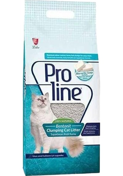 Proline Süper Topaklanan İnce Taneli Marsilya Sabunu Kokulu Bentonit Kedi Kumu 20 L