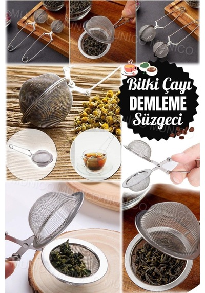 Kahve Ve Çay İçin Paslanmaz Çelik Filtreleme Aparatı Paslanmaz Çelik Çay Topu İnce Delikli Filtre Pa Diğer