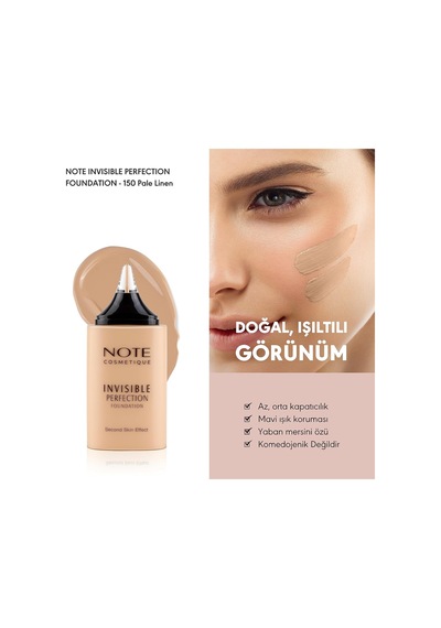 Cosmetics Invisible Perfection 150 Pale Linen Fondöten Çok Renkli