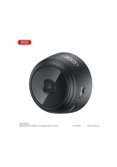 Cr12 Mini Kablosuz Wifi Kamera Net Görüntüleme İle Kompakt Gözetimli Mekan Kamerası - Gece Görüşü