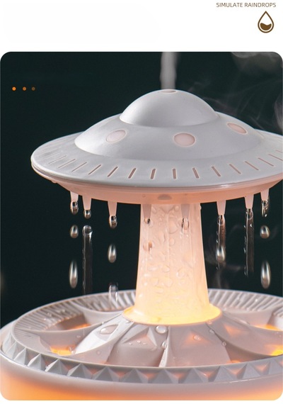 350 Ml Hava Nemlendirici Buhar Makinesi Aroma Difüzörü Ufo Yağmur Efekt Kumandalı Nemlendirici