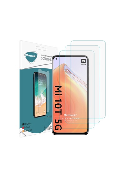 Microsonic Xiaomi Mi 10t Screen Protector Nano Glass Cam Ekran Koruyucu 3 Pack