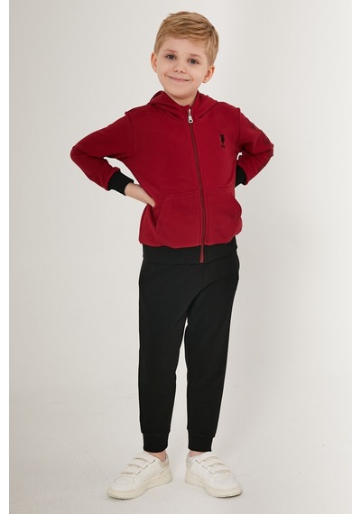 U.s. Polo Assn With Pockets Bordo Erkek Çocuk Eşofman Takımı U.s. Polo Assn With Pockets Bordo Erkek Çocuk Eşofman Takımı