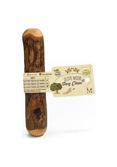 Doğal Zeytin Ağacı Çiğnenebilen Köpek Oyuncağı M 14 X 2,5 Cm 15 Kg