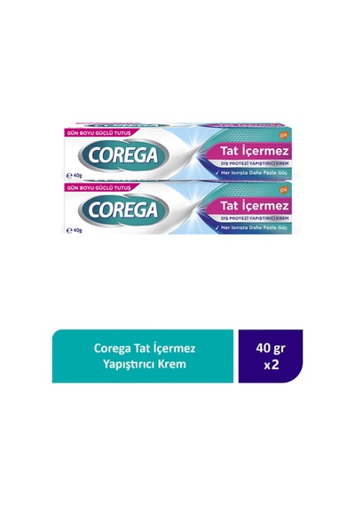 Tat İçermez Diş Protezi Yapıştırıcı Krem 40g 2 Adet