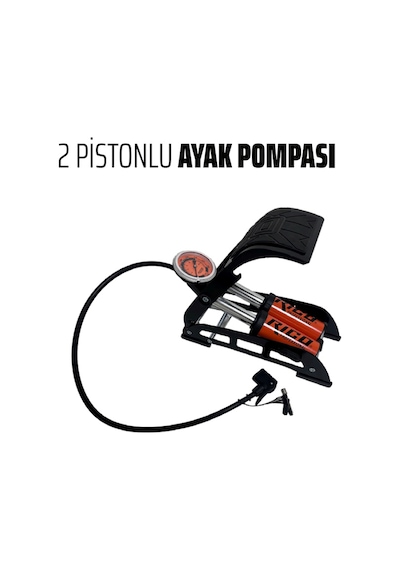 Rico Lastik Şişirme Ayak Pompası Çift Piston 022-rc4075