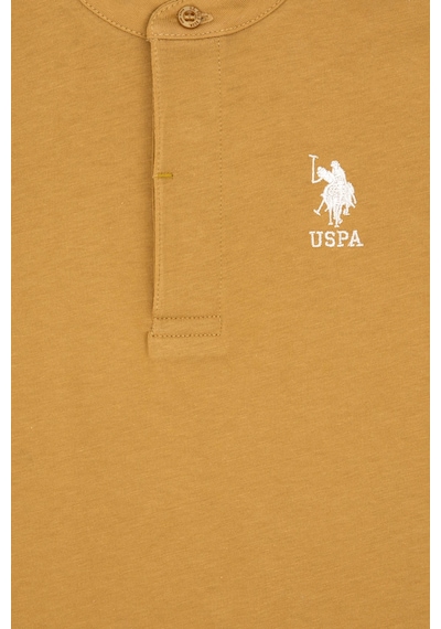 U.S. Polo Assn. Erkek Çocuk Hardal Bisiklet Yaka Tişört 50314940-VR151 U.S. Polo Assn. Erkek Çocuk Hardal Bisiklet Yaka Tişört 50314940-VR151