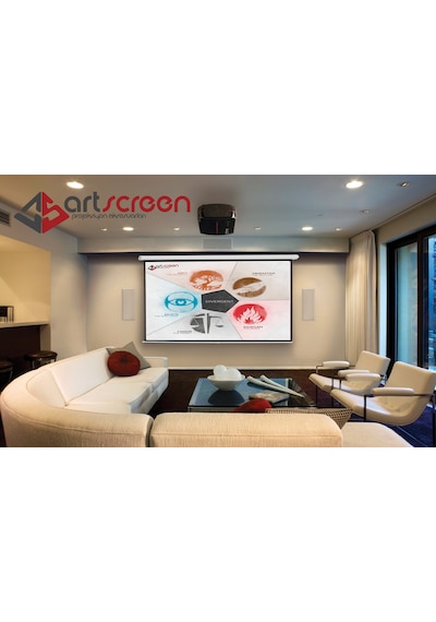 Artscreen 200X200 Cm Motorlu Kumandalı Projeksiyon Perdesi