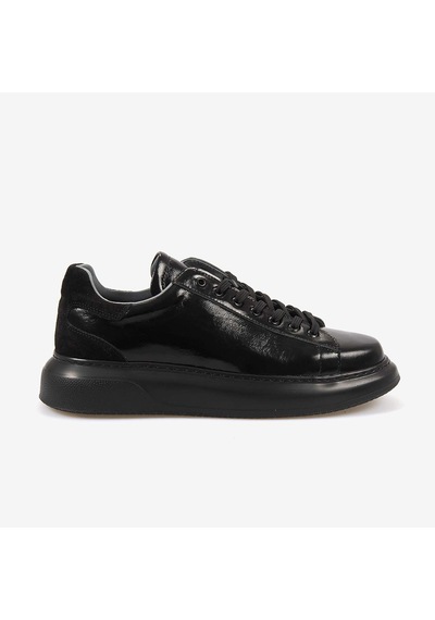 Kemal Tanca Erkek Spor & Sneaker Ayakkabı A13301 Siyah Kir. Rugan