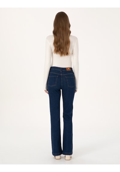 Pierre Cardin Kadın Koyu Mavi Pantolon Jean 50308440-vr032 Koyu Mavi