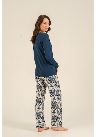Pierre Cardin Kadın Lacivert Düğmeli Yaka Uzun Kol Pijama Takım Pc9285-s-v1 Pc9285-s-v1 Pierre Cardin Kadın Lacivert Düğmeli Yaka Uzun Kol Pijama Takım Pc9285-s-v1 Pc9285-s-v1