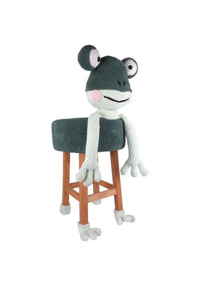 Amigurumi Kurbağa Sandalye Ve Oyuncak - Anatoya Yeşil
