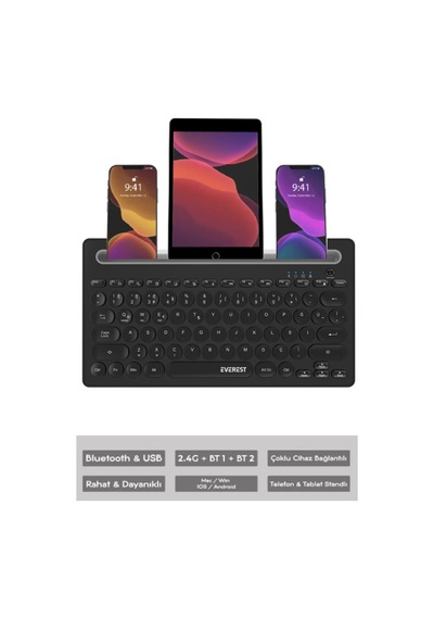 Everest KB-BT84 Bluetooth Kablosuz Klavye