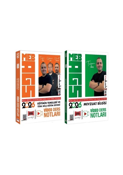 Yargı 2026 Meb-ags Eğitimin Temelleri + Mevzuat Bilgisi Video Ders Notları 2 Li Set