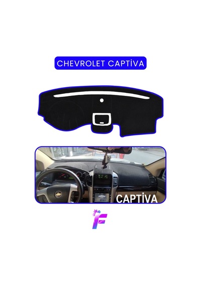 Chevrolet Captiva 2008-2011 Torpido Kılıfı Yansıma Ve Isı Engeller Kolay Montaj Ta23 Mavi