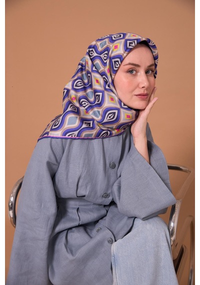 Silk Home Twill İpek Eşarp 11470-18 Krem, Vizon, Mor, Lacivert, Pembe, Asit