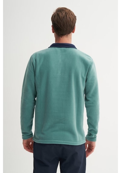 Cazador Yarım Balıkçı Yaka Kalın Polar Regular Fit Sweatshirt-56320 Nefti