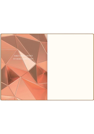 Metalik Notebook Düz Defter Shıne 17x24