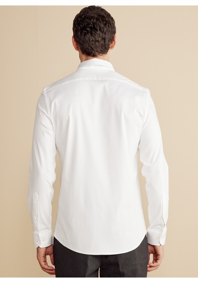 Brooks Brothers Beyaz Erkek İtalyan Slim Fit Gömlek Bbfw25msh032