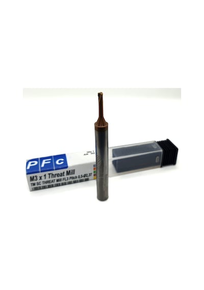 M3 KARBÜR DİŞ FREZESİ THREADMİLL CNC KILAVUZ CEKME 60HRC