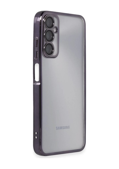 Samsung Galaxy A05s Uyumlu Kılıf Lensli Silikon - Mor