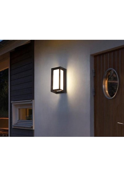 Bahçe Aydınlatması Led Işık 25cm 12w Gün Işığı 3000k Zita Ultra Bahçe Duvar Aplik Su Geçirmez Diğer