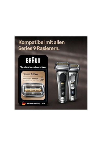 Braun Series 9 Pro Elektrikli Tıraş Makineleri İçin Tıraş Başlığı, Braun Erkek Tıraş Makineleri Series 9 Pro, 94m, Krom, 1'li Paket Braun Series 9 Pro Elektrikli Tıraş Makineleri İçin Tıraş Başlığı, Braun Erkek Tıraş Makineleri Series 9 Pro, 94m, Krom, 1'li Paket