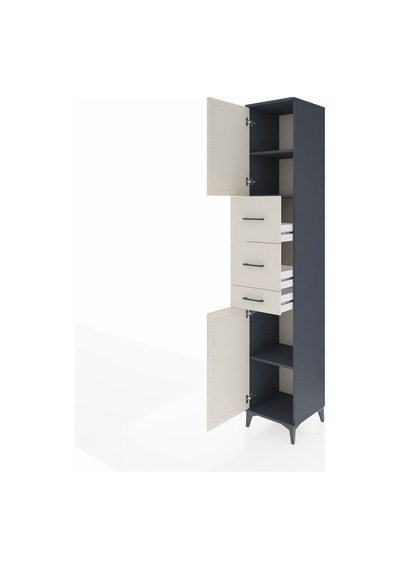 Hyperion Dolap 3 Raflı 3 Çekmeceli 2 Kapaklı 44x44x243 Antrasit-aytaşı Antrasit Hyperion Dolap 3 Raflı 3 Çekmeceli 2 Kapaklı 44x44x243 Antrasit-aytaşı Antrasit